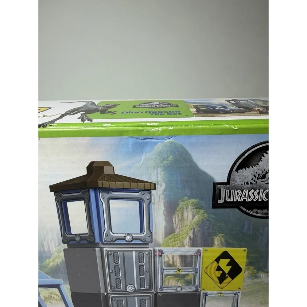 Tile Town Jurassic World Dino Rescue Magnetic Tiles Playset